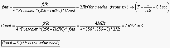 TIMER0 formula